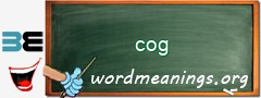 WordMeaning blackboard for cog